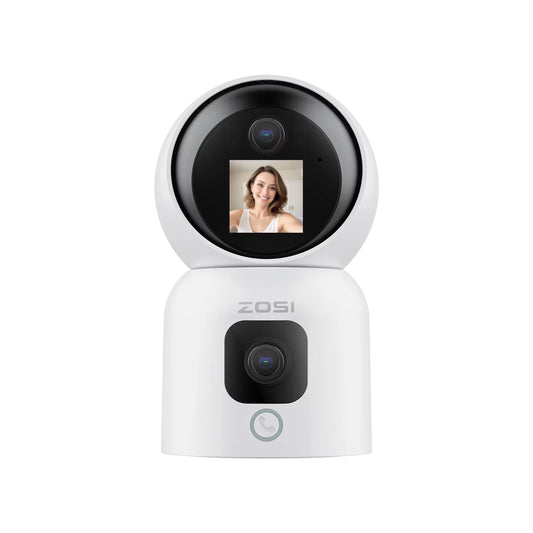 360° Smart Home Security Camera PTZ Auto Tracking Baby Monitor AI Panoramic HD Night Vision Indoor Wifi Surveillance Camera