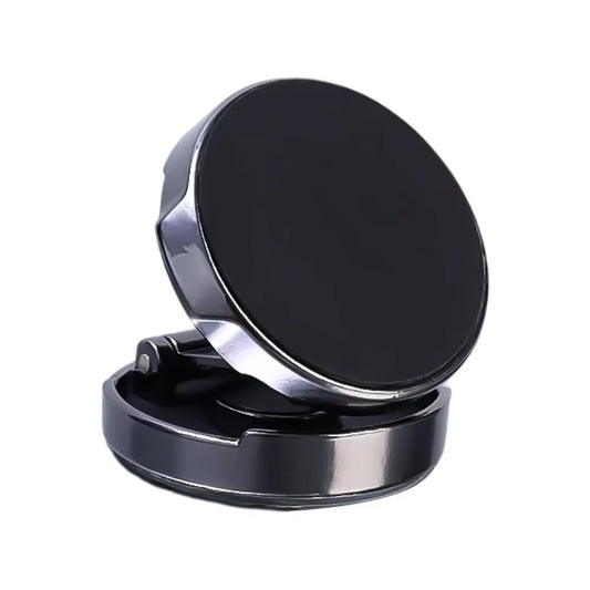 Magnetic Car Phone Holder Circular Folding Strong Magnetic Navigation Support Adjustable Height Positioning Rotating Bracket