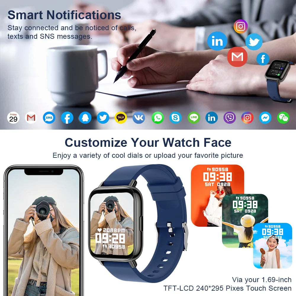 All-in-One Blue Smartwatch