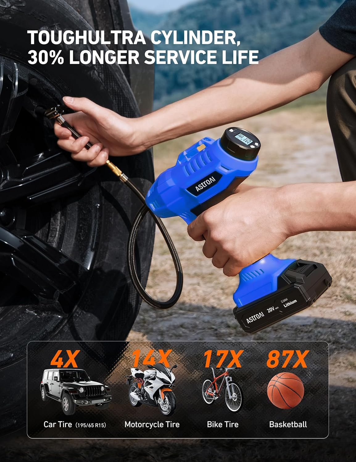 QuickFill Cordless Tire Pump