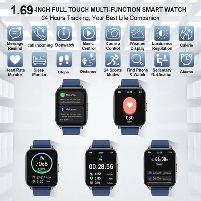 All-in-One Blue Smartwatch