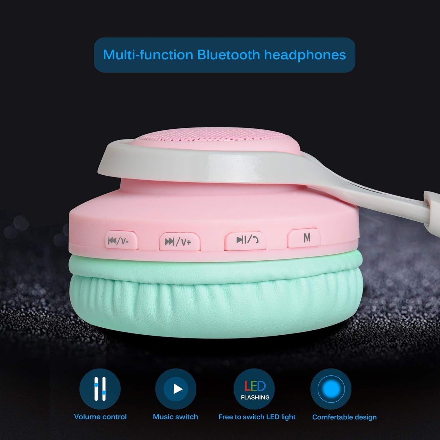 GlowTunes Wireless Headphones